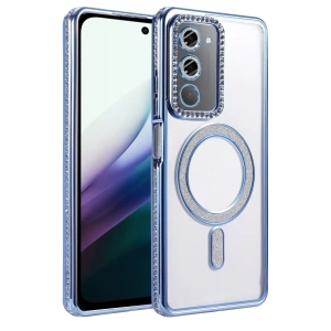 Redmi 15 4G Joke Simli Magneticsafe Kılıf - Mavi