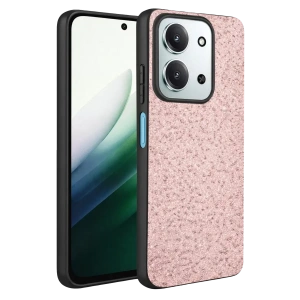 Redmi 15C 4G Bright Simli Kapak - Pembe