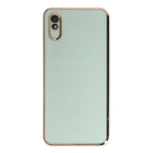 Redmi 9A Kılıf Volet Silikon - Açık Yeşil