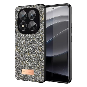 Redmi Note 14 Pro 5G Bright Simli Kapak - Gümüş