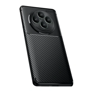 Reno 11 FS Kılıf Auto Focus Karbon Kapak - Siyah