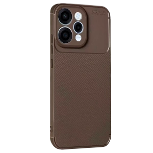Reno 15 Auto Focus Karbon Kapak - Kahverengi