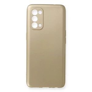 Reno 5 Kılıf First Silikon - Gold