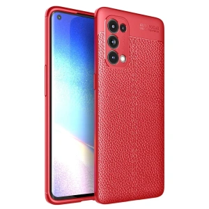 Reno 5 Pro Kılıf Auto Focus Kapak - Kırmızı