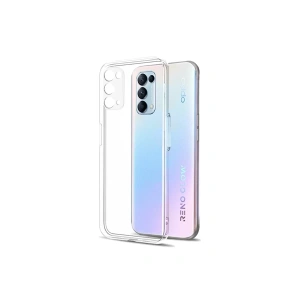 Reno 5 Pro Kılıf Lüx Şeffaf Silikon