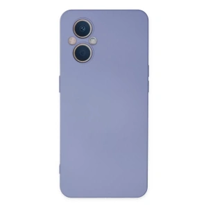 Reno 7 Lite Kılıf Nano içi Kadife Silikon - Lila