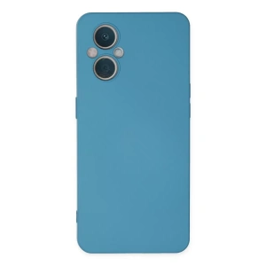 Reno 7 Lite Kılıf Nano içi Kadife Silikon - Mavi