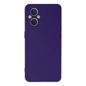Reno 7 Lite Kılıf Nano içi Kadife Silikon - Mor