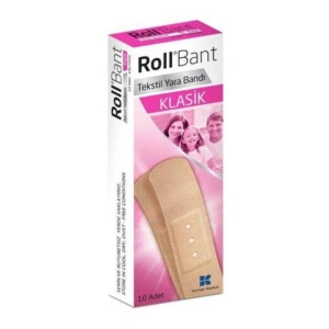 Roll Bant Tekstil Yara Bandı Klasik 10lu