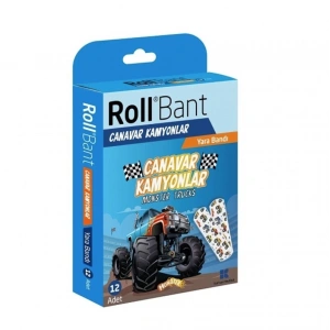Roll Bant Yara Bandı Canavar Kamyonlar 12li