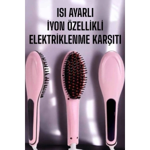 Saç Düzleştirici Tarak Isı Ayarlı Yıpranma Önleyici Düzleştirici Fön Tarak
