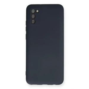 Samsung Galaxy A02S Kılıf Nano içi Kadife Silikon - Lacivert
