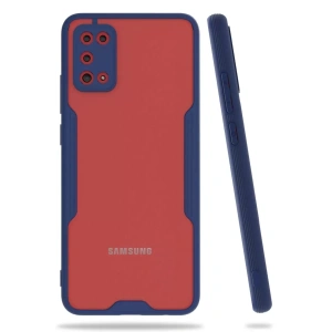 Samsung Galaxy A02S Kılıf Platin Silikon - Lacivert
