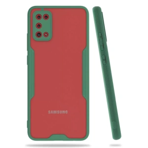 Samsung Galaxy A02S Kılıf Platin Silikon - Yeşil