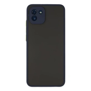 Samsung Galaxy A03 Kılıf Montreal Silikon Kapak - Lacivert