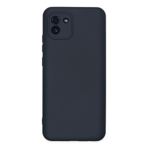 Samsung Galaxy A03 Kılıf Nano içi Kadife Silikon - Lacivert