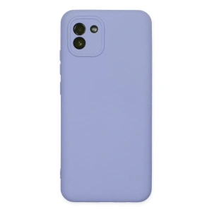 Samsung Galaxy A03 Kılıf Nano içi Kadife Silikon - Lila