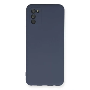 Samsung Galaxy A03S Kılıf Nano içi Kadife Silikon - Gri