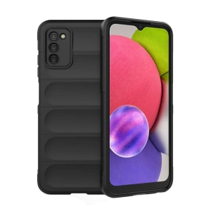 Samsung Galaxy A03S Kılıf Optimum Silikon - Siyah