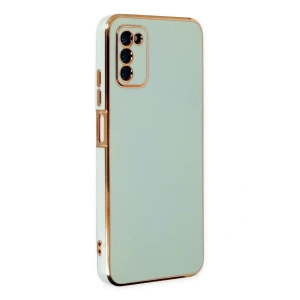 Samsung Galaxy A03S Kılıf Volet Silikon - Açık Yeşil