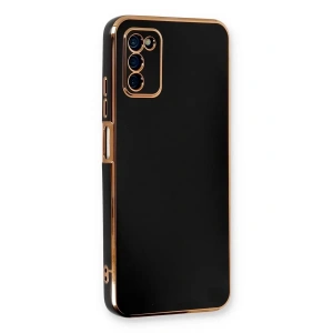 Samsung Galaxy A03S Kılıf Volet Silikon - Siyah