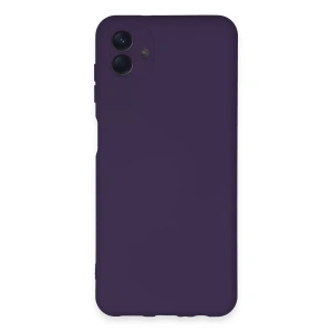 Samsung Galaxy A04E Kılıf Nano içi Kadife Silikon - Mor
