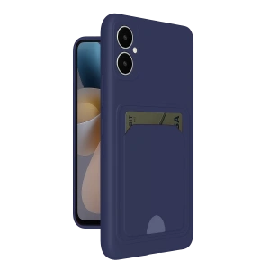 Samsung Galaxy A05 Kelvin Kartvizitli Silikon - Lacivert
