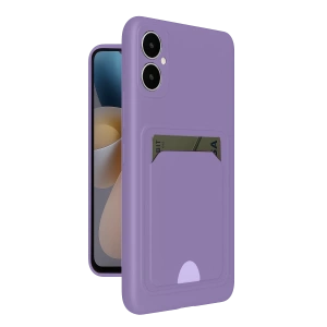 Samsung Galaxy A05 Kelvin Kartvizitli Silikon - Lila