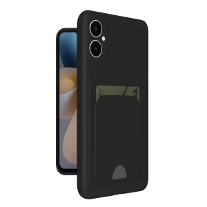 Samsung Galaxy A05 Kelvin Kartvizitli Silikon - Siyah