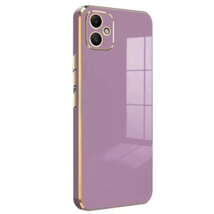 Samsung Galaxy A05 Kılıf Volet Silikon - Mor