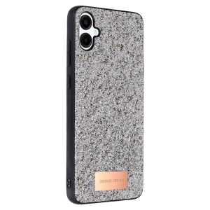 Samsung Galaxy A06 Bright Simli Kapak - Gümüş