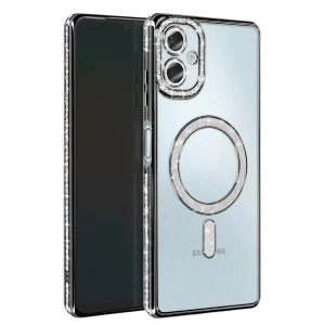 Samsung Galaxy A06 Joke Simli Magneticsafe Kılıf - Siyah