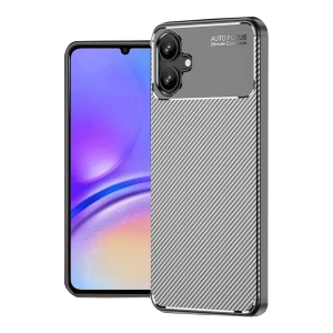 Samsung Galaxy A06 Kılıf Auto Focus Karbon Kapak - Gri