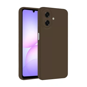 Samsung Galaxy A07 4G First Silikon - Kahverengi