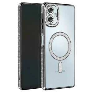 Samsung Galaxy A07 4G Joke Simli Magneticsafe Kılıf - Siyah
