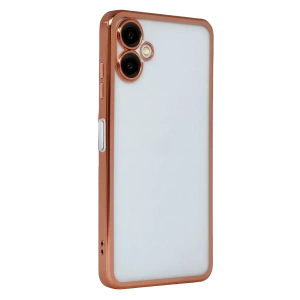 Samsung Galaxy A07 4G Lensli Silikon - Çöl Titanyum