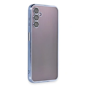 Samsung Galaxy A14 4G Kılıf Lensli Silikon - Açık Mavi