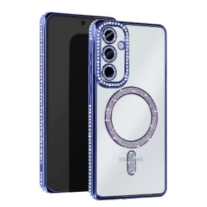 Samsung Galaxy A15 4G Joke Simli Magneticsafe Kılıf - Mavi