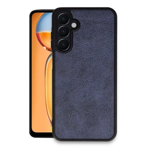 Samsung Galaxy A15 4G Kılıf Aras Deri Kapak - Lacivert