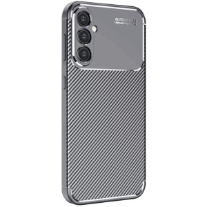 Samsung Galaxy A16 5G Kılıf Auto Focus Karbon Kapak - Gri
