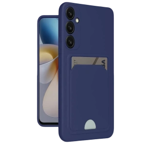 Samsung Galaxy A16 5G Kılıf Kelvin Kartvizitli Silikon - Lacivert