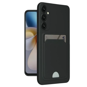 Samsung Galaxy A16 5G Kılıf Kelvin Kartvizitli Silikon - Siyah