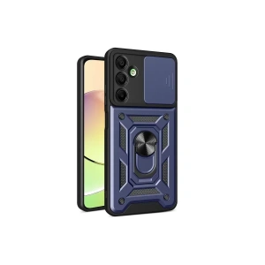 Samsung Galaxy A16 5G Kılıf Pars Lens Yüzüklü Silikon - Lacivert