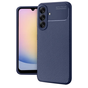 Samsung Galaxy A17 5G Auto Focus Karbon Kapak - Lacivert