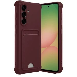 Samsung Galaxy A17 5G Kelvin Kartvizitli Silikon - Bordo