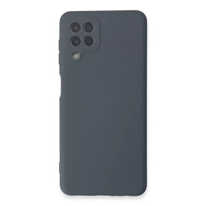 Samsung Galaxy A22 Kılıf Nano içi Kadife Silikon - Gri