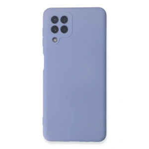 Samsung Galaxy A22 Kılıf Nano içi Kadife Silikon - Lila