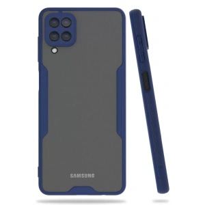Samsung Galaxy A22 Kılıf Platin Silikon - Lacivert