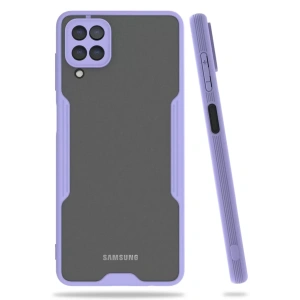 Samsung Galaxy A22 Kılıf Platin Silikon - Lila