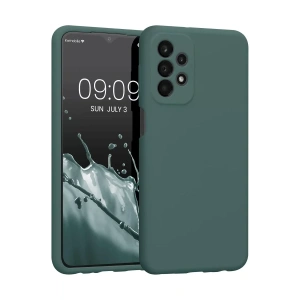 Samsung Galaxy A23 4G Kılıf First Silikon - Koyu Yeşil